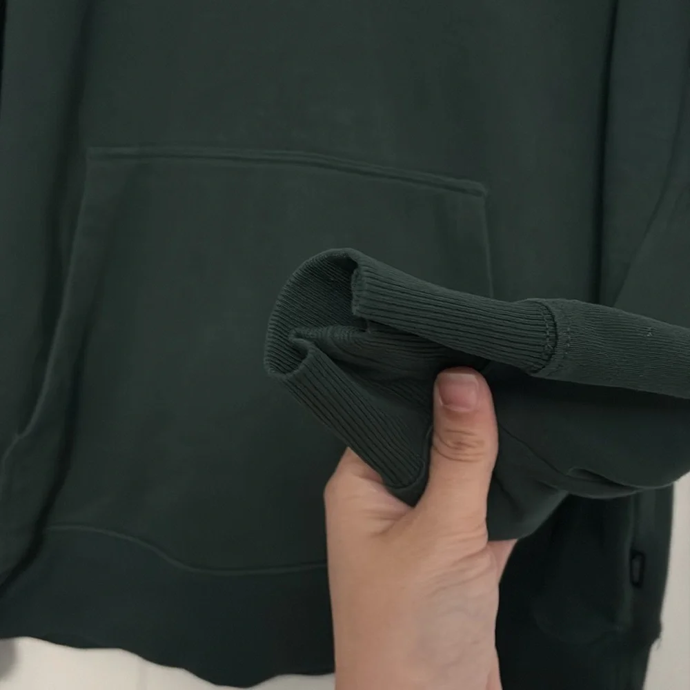 VANS Men’s dark green & yellow hoodie size: small - Picture 4 of 6